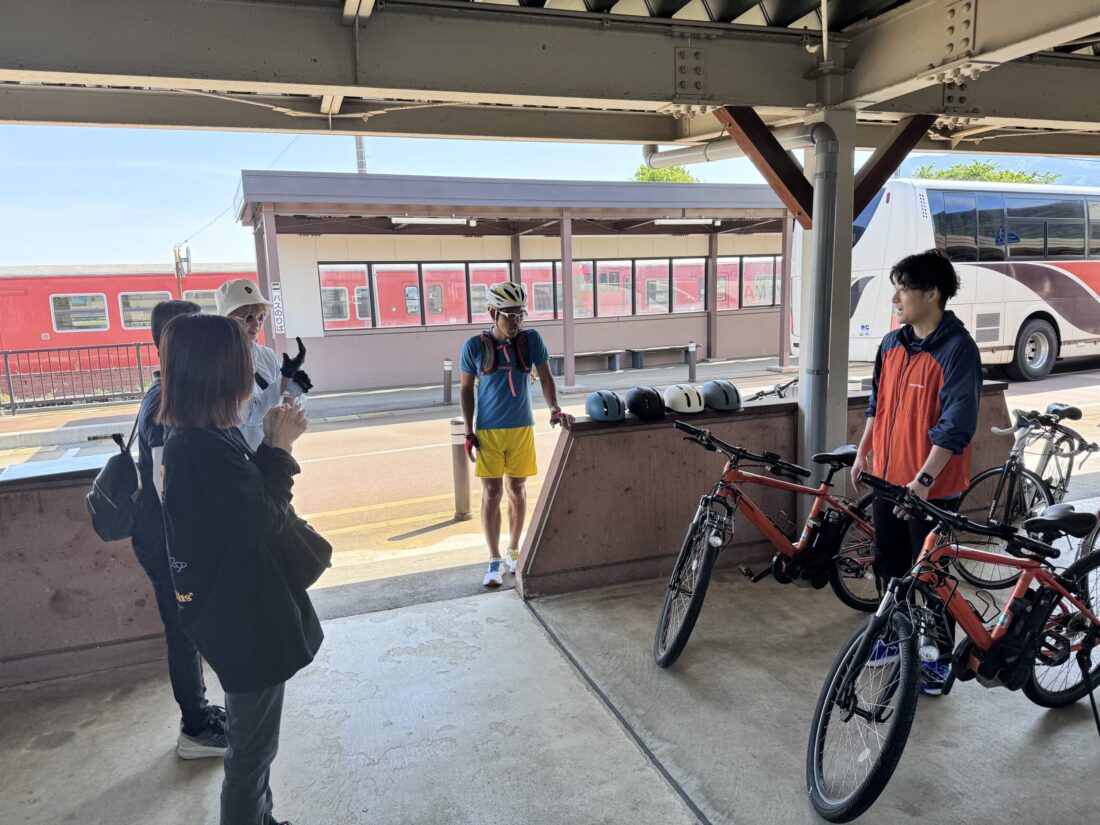 南砺市のレンタサイクル「なんチャリ」のガイドツアー1