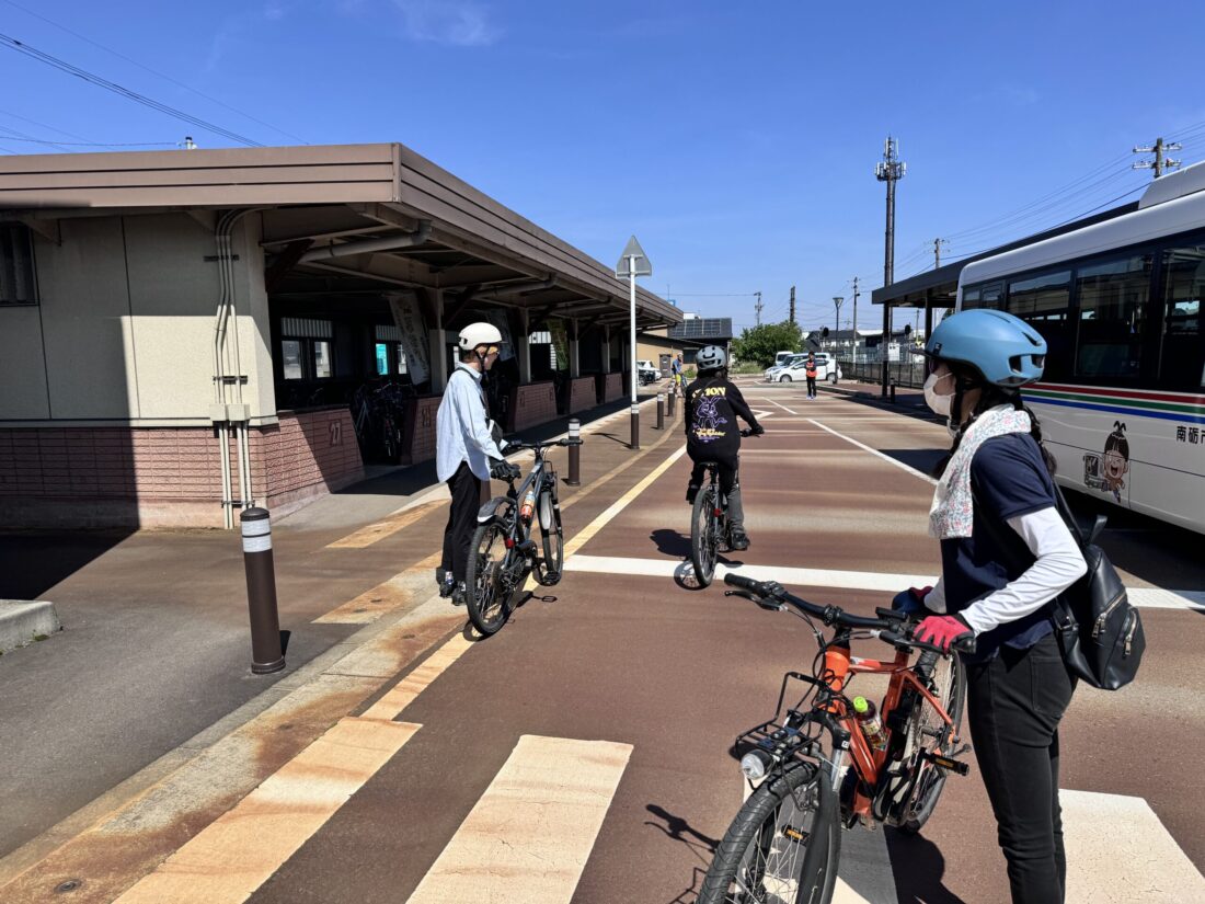 南砺市のレンタサイクル「なんチャリ」のガイドツアー2