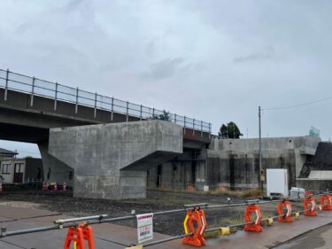 南砺市福野の高速道路工事２