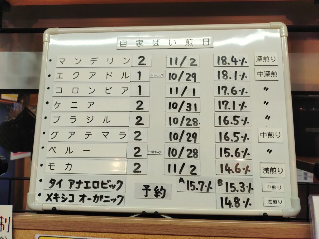 小矢部でエスプレッソとかコーヒー豆が買えるお店 なかがわ珈琲