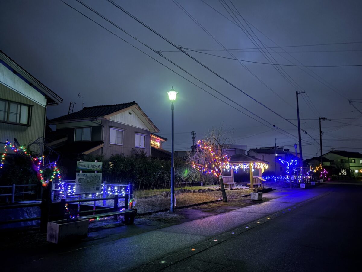 知る人ぞ知る庄川イルミを見てきた
