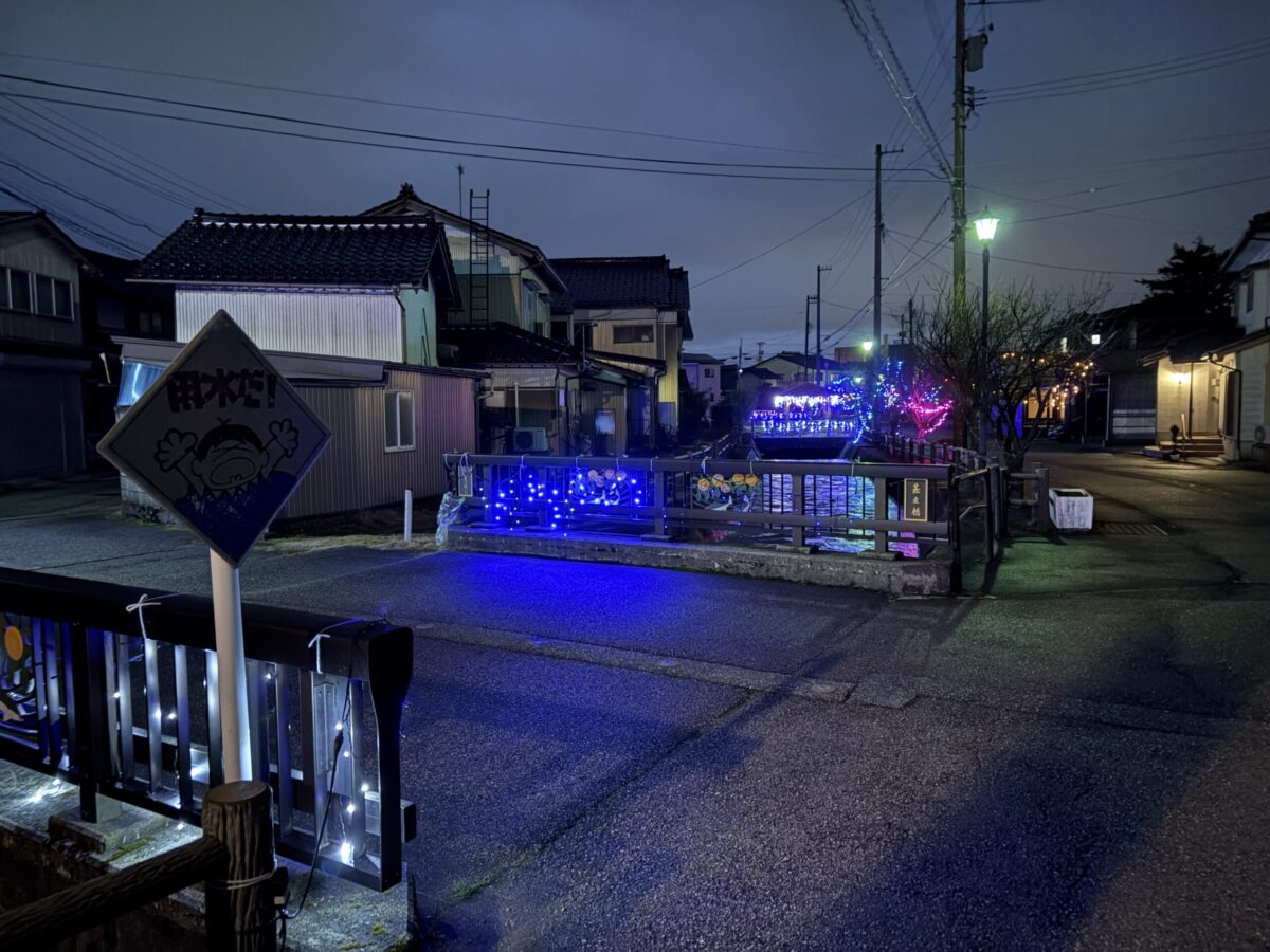 知る人ぞ知る庄川イルミを見てきた