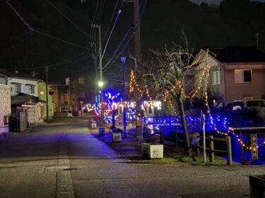 知る人ぞ知る庄川イルミを見てきたよ