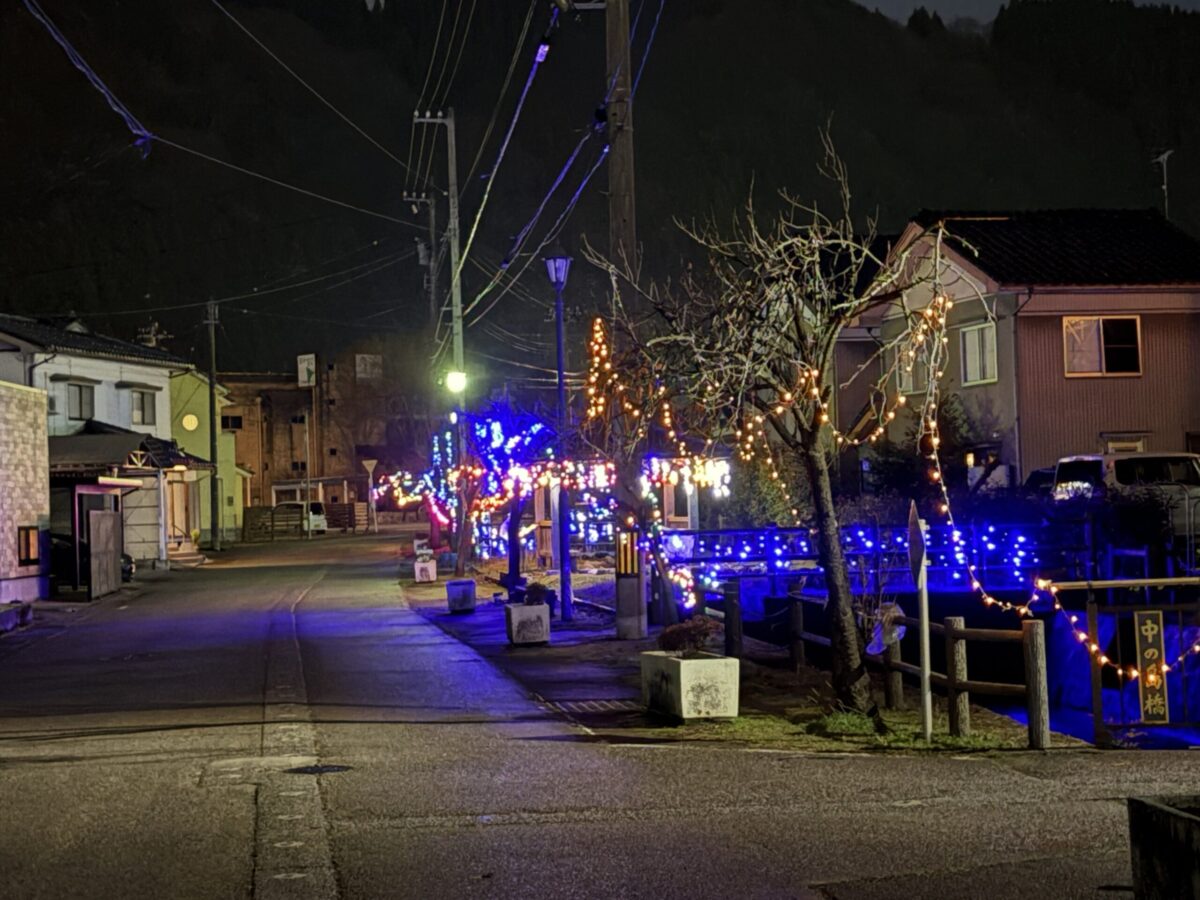 知る人ぞ知る庄川イルミを見てきた