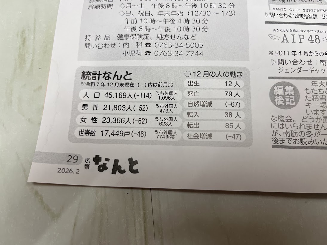 統計なんと2026年2月号