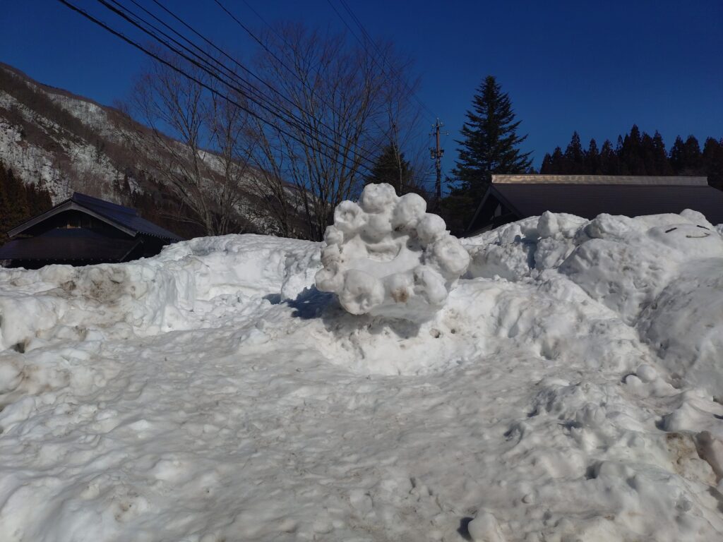 利賀の冬 楽しい雪の場所があったみたい
