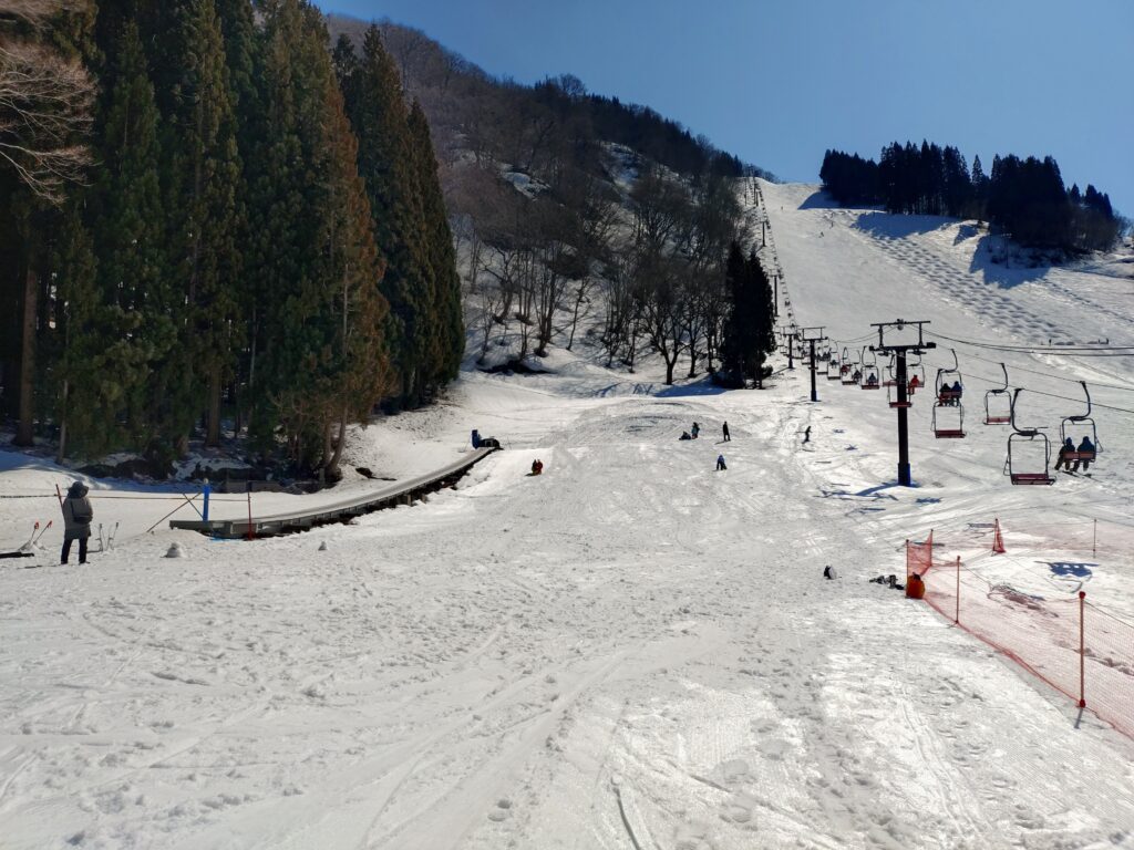 たいらスキー場の滑りおさめ