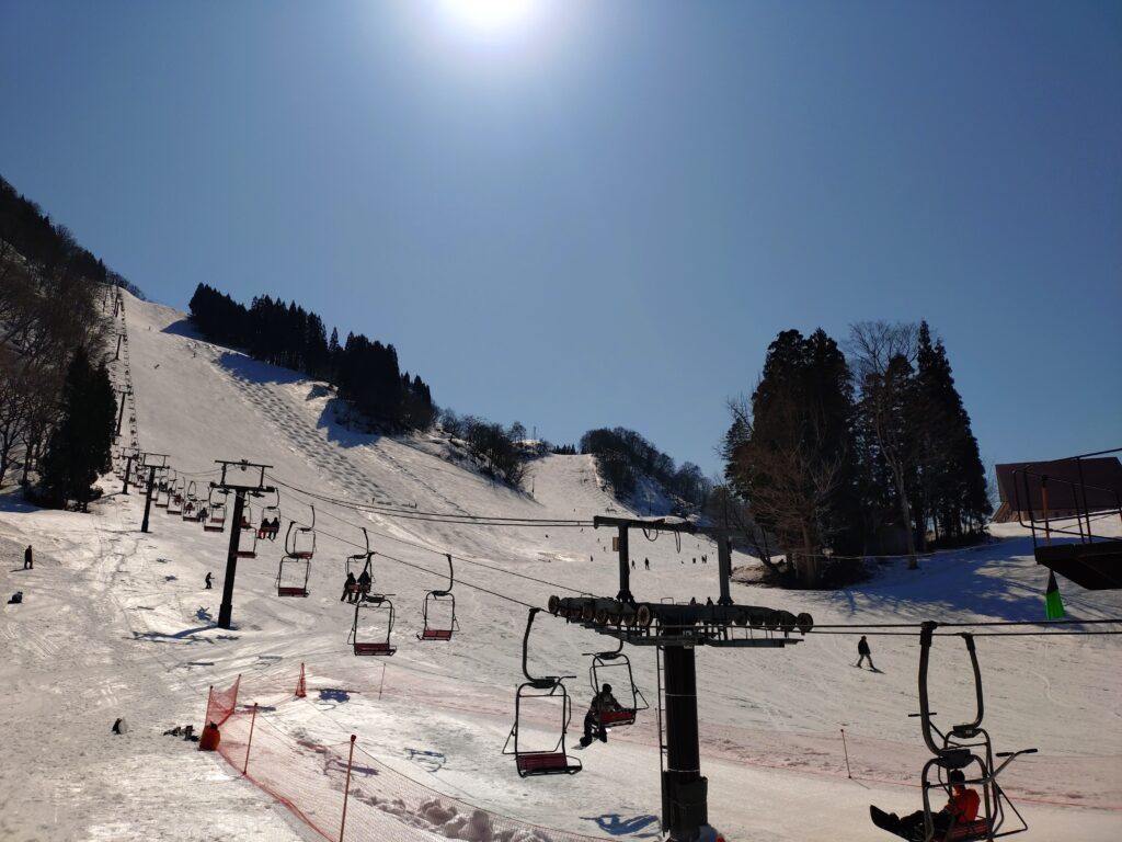 たいらスキー場の滑りおさめ