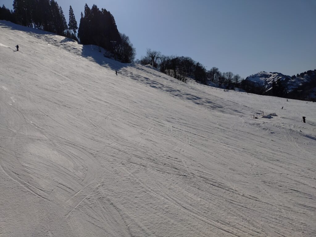 たいらスキー場の滑りおさめ