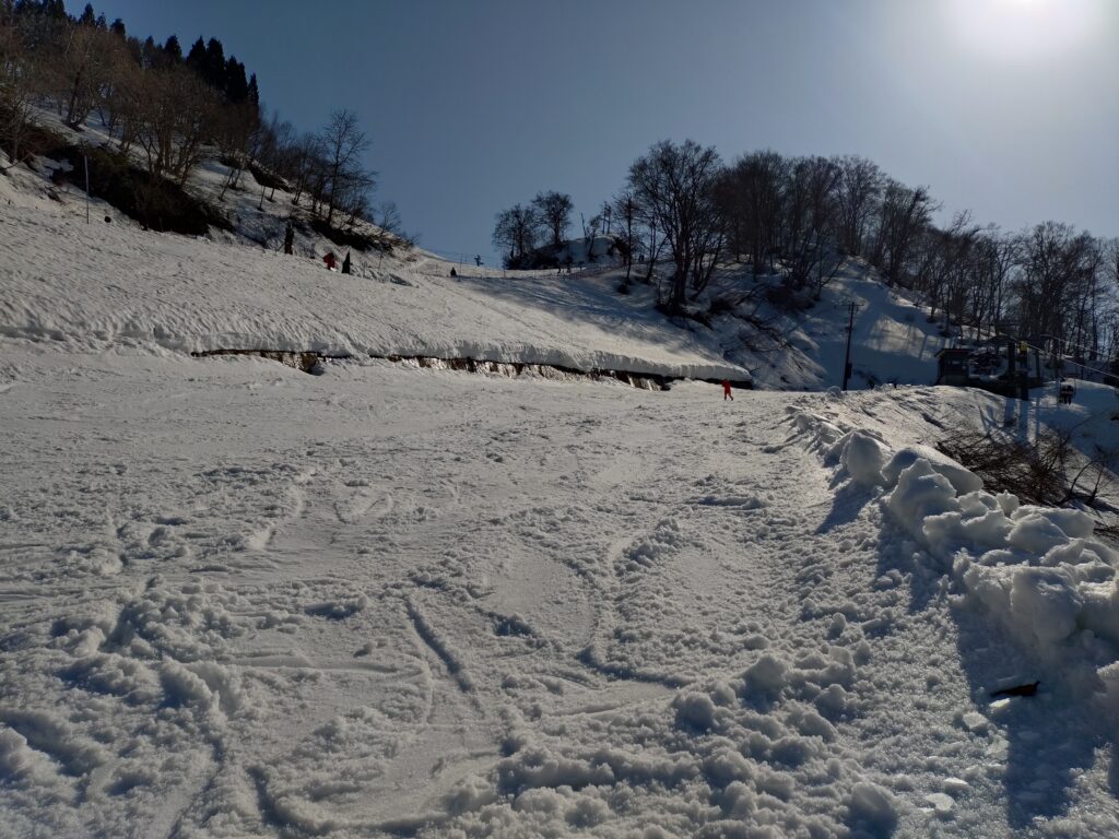 たいらスキー場の滑りおさめ