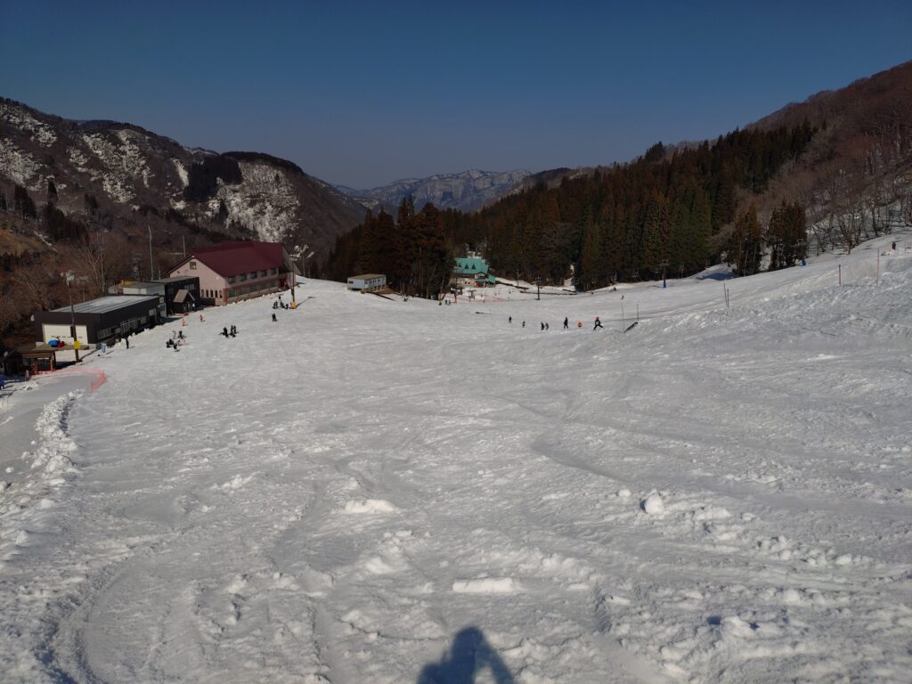 たいらスキー場の滑りおさめ