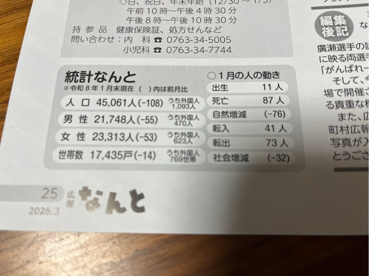 統計なんと2026年3月号