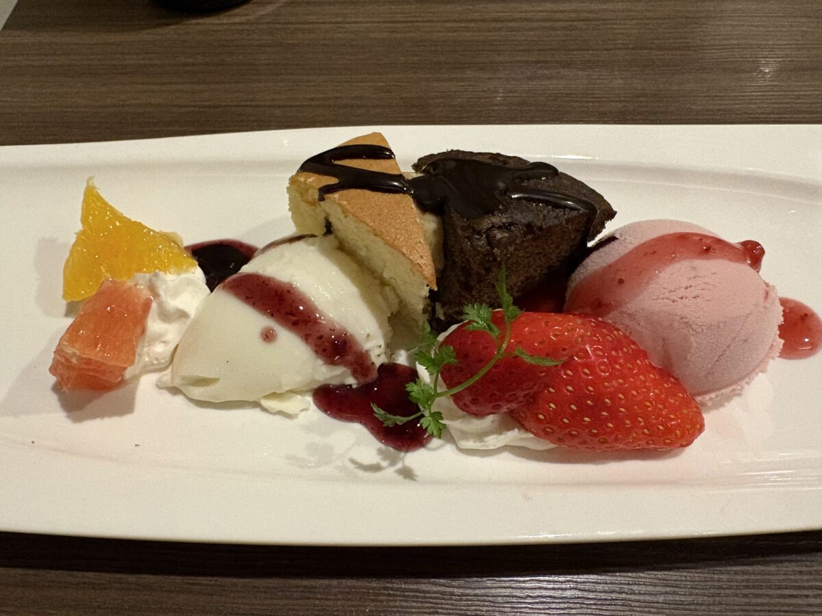 小矢部の洋食よもぎ坂でのコース料理