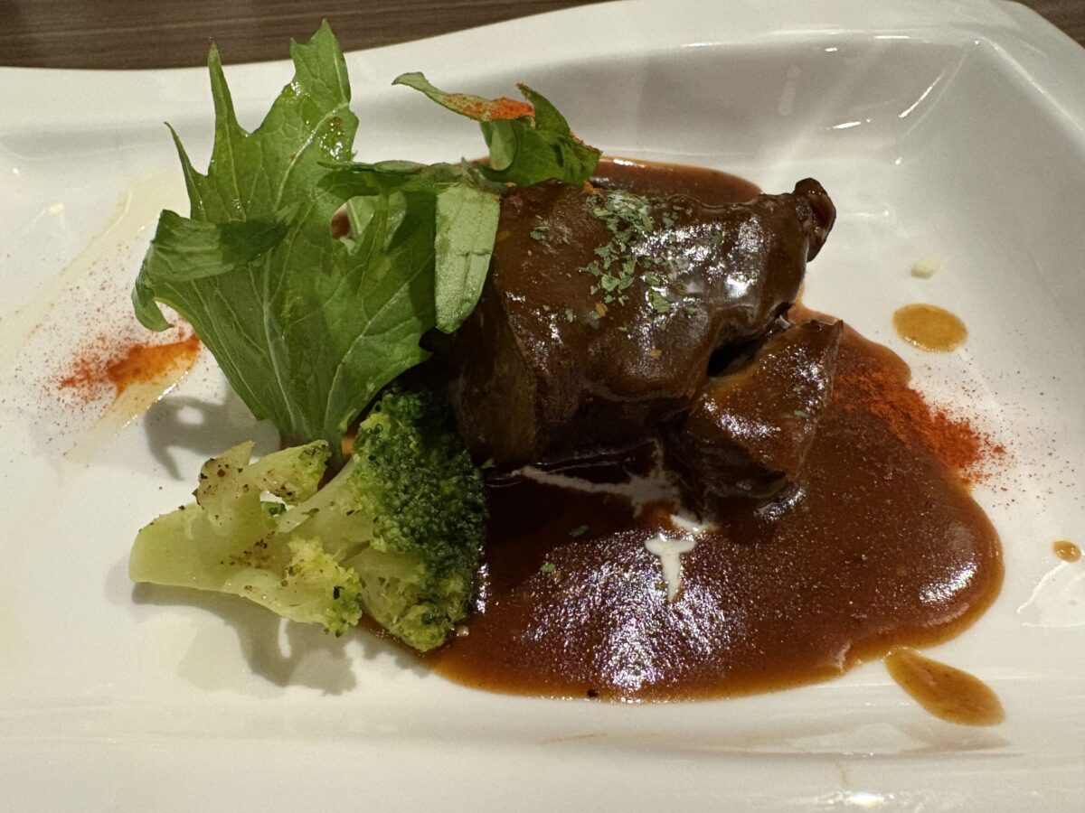 小矢部の洋食よもぎ坂でのコース料理