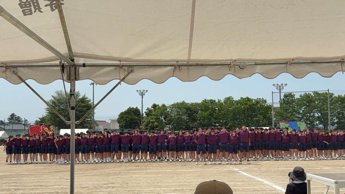 南砺福野高校の体育大会を見てきました♪