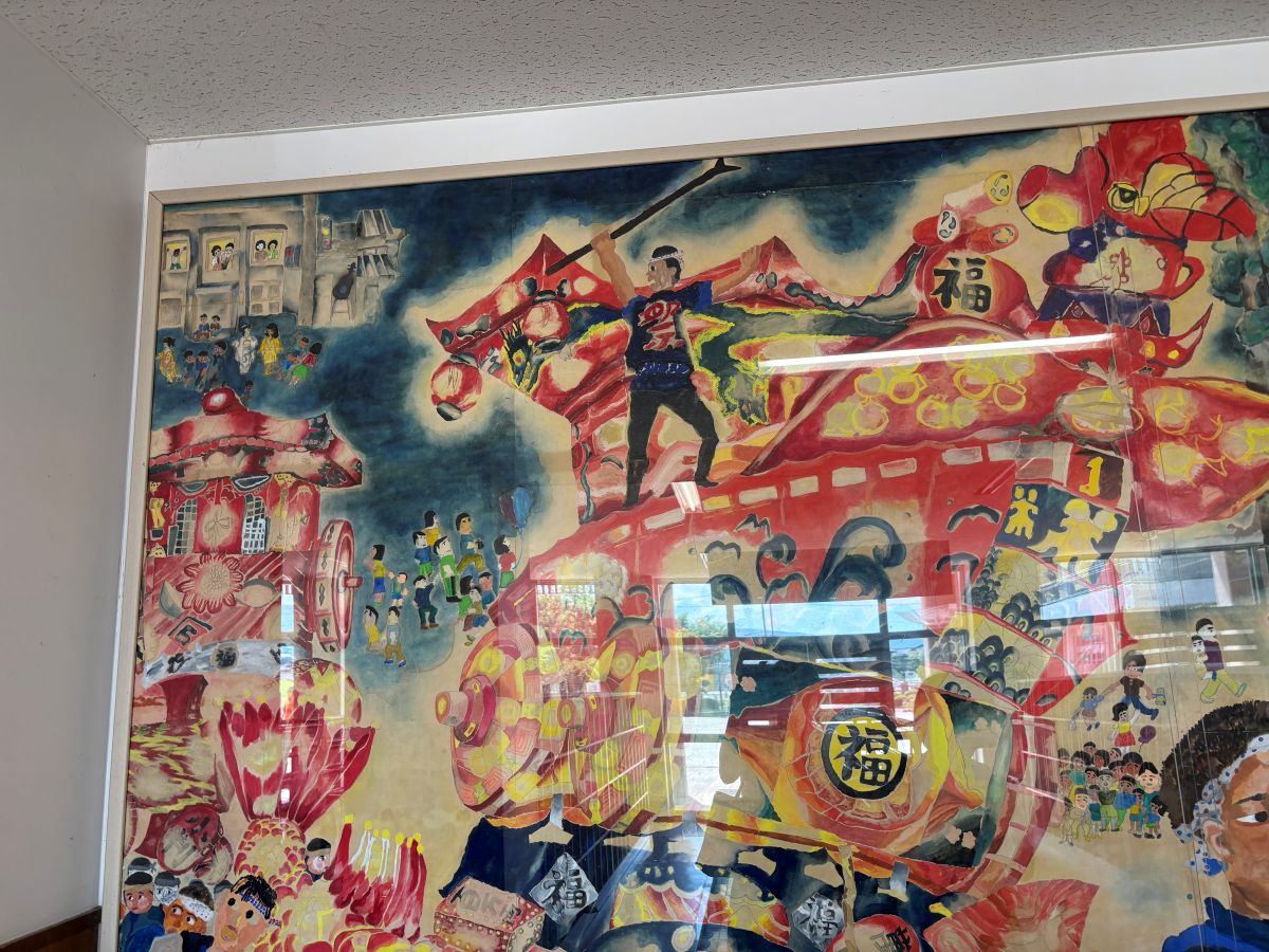 歴代ふくのっ子が小さいころから親しんできた福野夜高祭りの絵画を見る機会がありました!