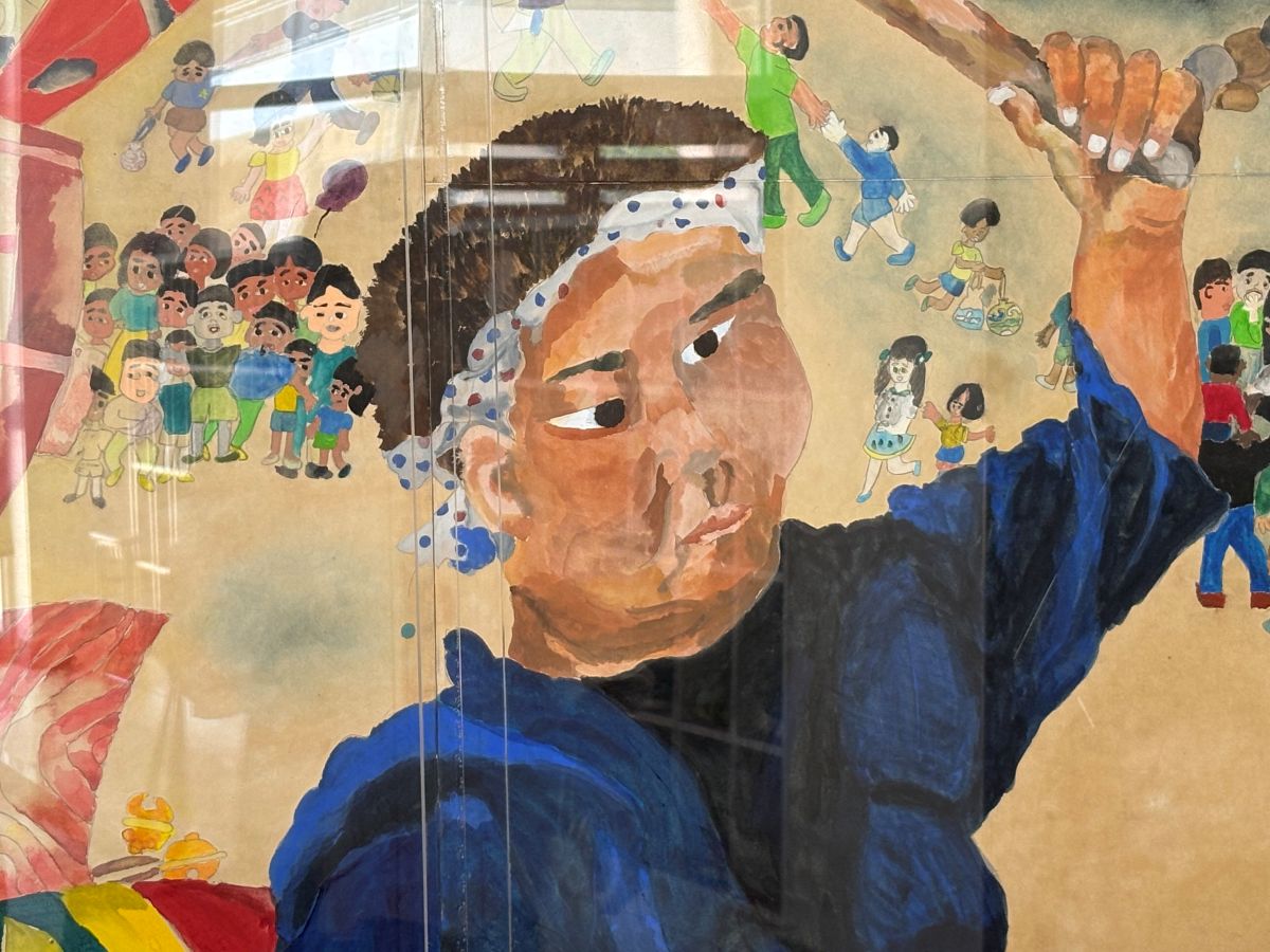 歴代ふくのっ子が小さいころから親しんできた福野夜高祭りの絵画を見る機会がありました!
