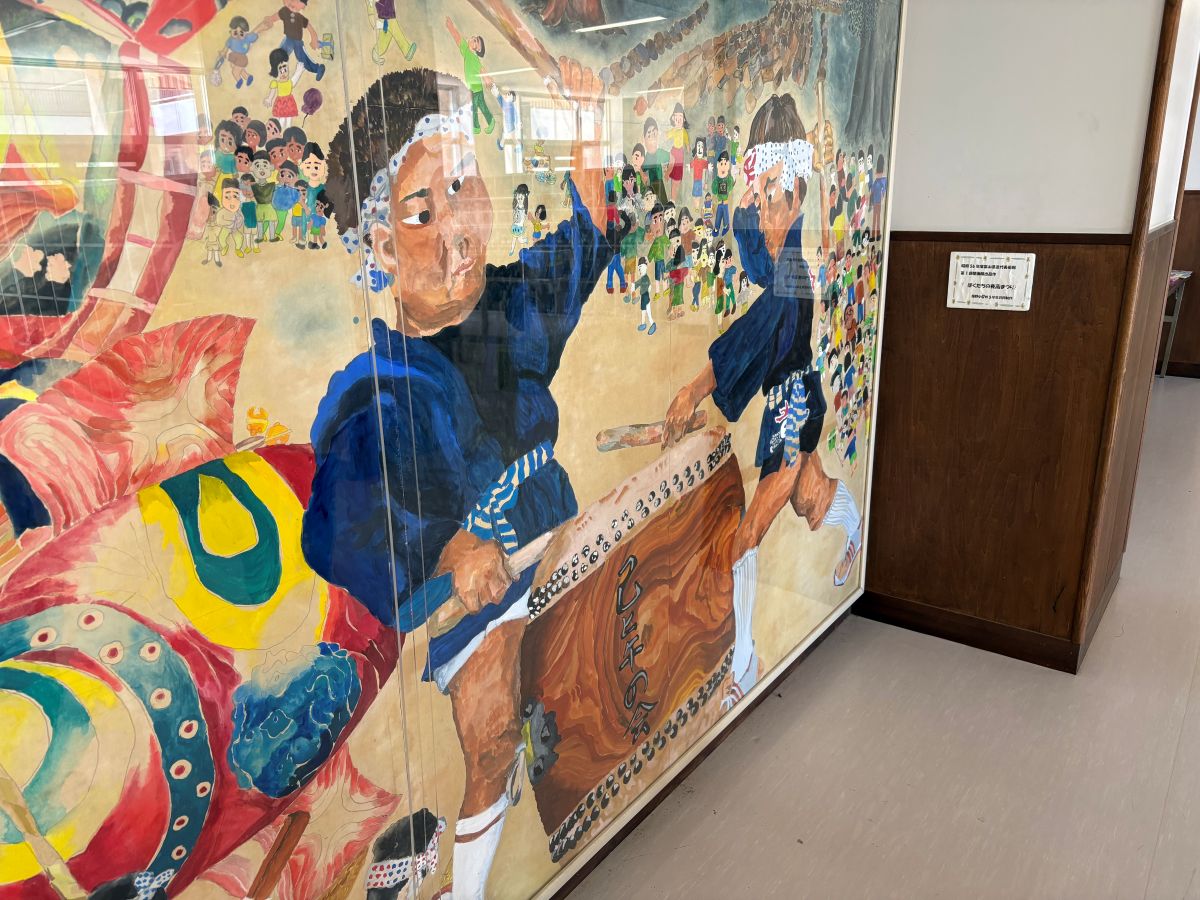 歴代ふくのっ子が小さいころから親しんできた福野夜高祭りの絵画を見る機会がありました!