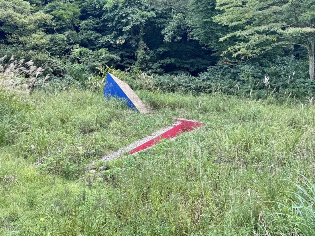 利賀国際キャンプ場の近くにオブジェが出来てた。